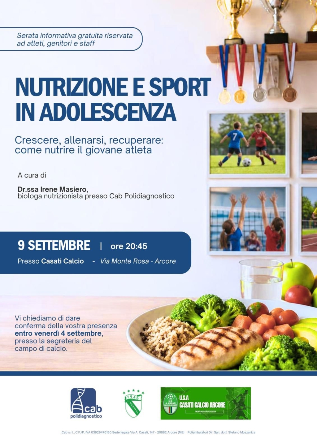 Nutrizione e sport in adolescenza
